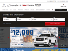 Tablet Screenshot of cavenderbuickgmc281.com